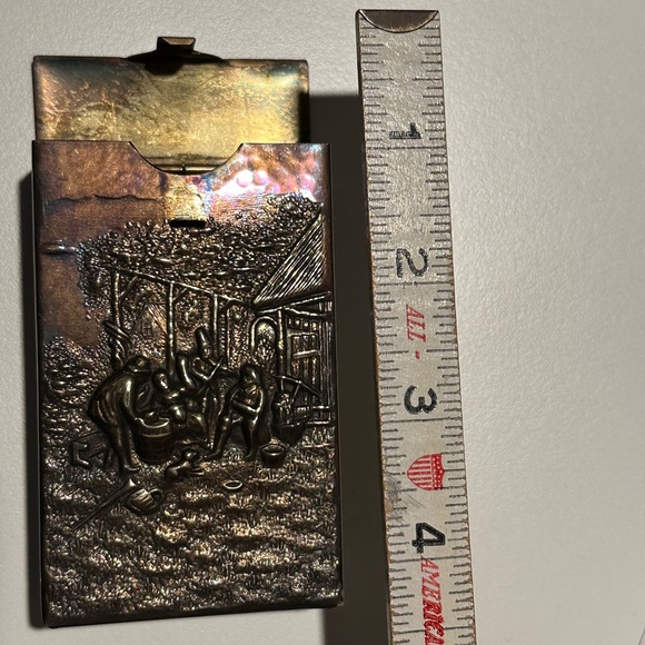 Vintage metal cigarette case - Picture 9 of 11